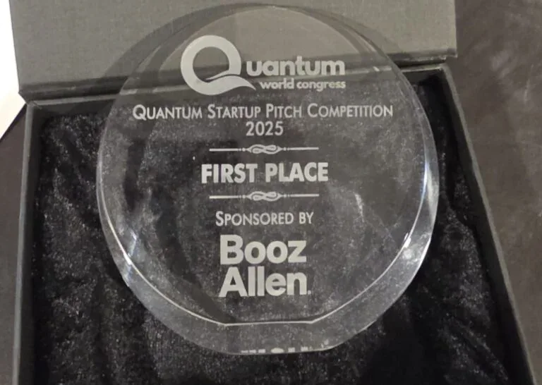 First-place Quantum Startup Pitch Competition award