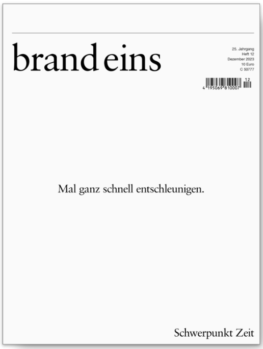 brand eins edition 12/2023